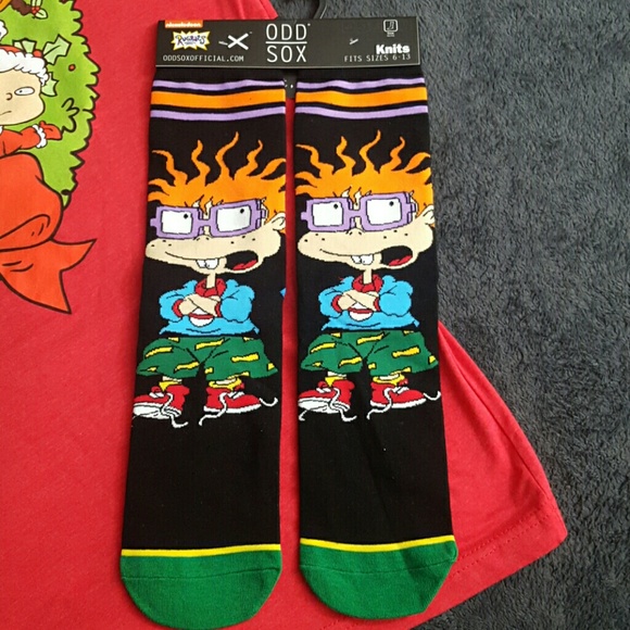 NWT RUGRATS CHRISTMAS TSHIRT AND SOCKS - Picture 4 of 6
